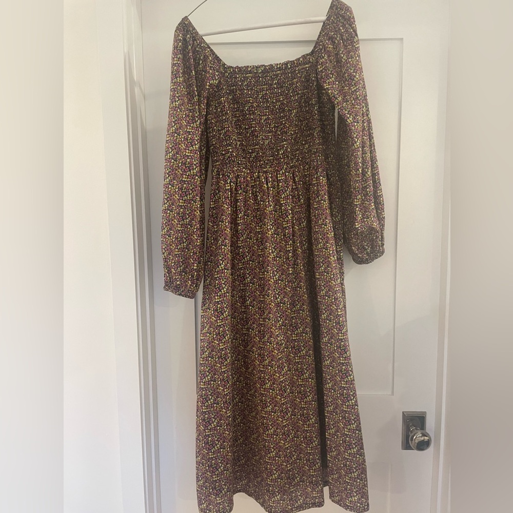 NWOT Jcrew Liberty Print MIDI. Size M.